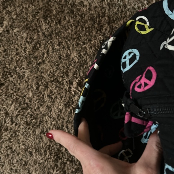 Peace ☮️ sign tote bag 20” long by 11 1/2” wide. Great for weekend getaways - Picture 3 of 8